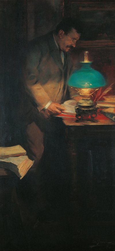 Portrait of the Art Critic and Writer Raimon Casellas by Lluís Graner